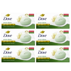 Kit 6 Packs Sabonete Dove Erva-Doce e Camomila 6 unidades