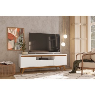 Rack Para TV Até 55 Polegadas Pés em Madeira Maciça Retrô Rio Branco AC em Oferta na Shopee