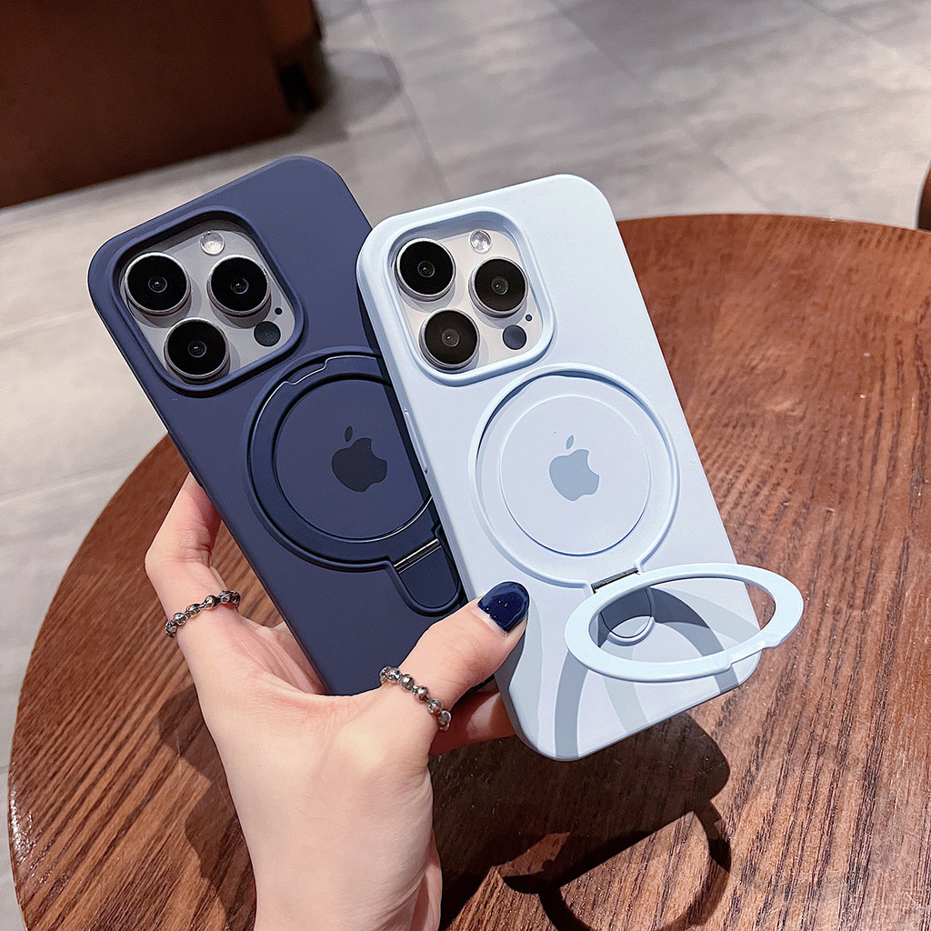 Novo Silicone Líquido Magnético Para Capa Resistente A Choques Magnéticos iPhone 15 14 13 12 11 Pro Max Suporte Dobrável em Oferta na Shopee