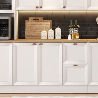 Balcão de Cozinha 120cm 2 Portas 2 Gavetas sem Tampo Unna Yescasa Branco em Oferta na Shopee