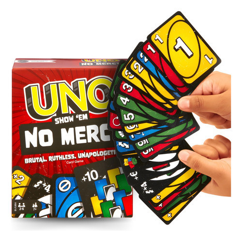 Jogo De Cartas Uno Show No Mercy Sem Piedade Baralho Preto Copag