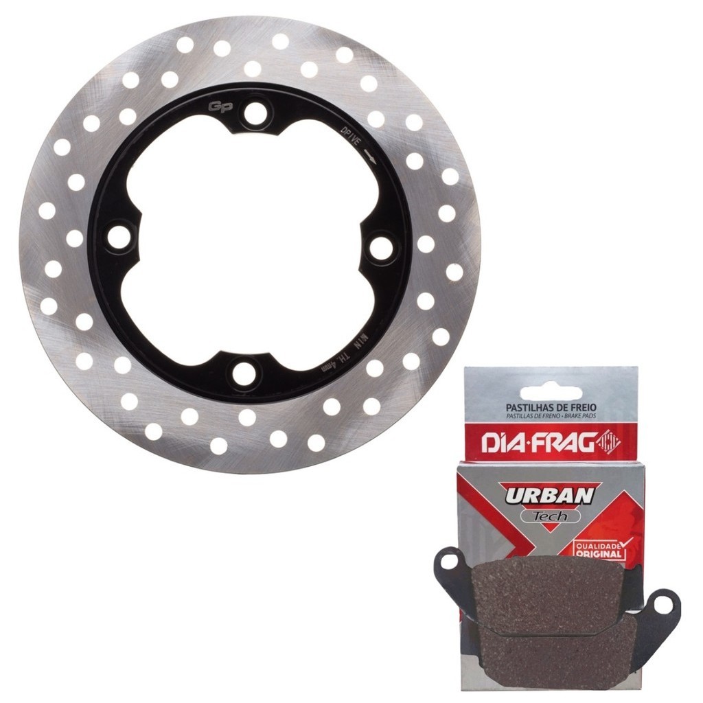 Disco de Freio Traseiro Cb 300f Twister / Cb 250f Twister + Pastilhas Diafrag em Oferta na Shopee