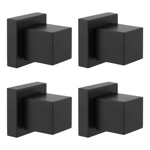 4 Acabamentos Quadrado P/ Registro Pressão Chuveiro Gaveta Geral ½ e ¾ Padrão Deca Preto Fosco em Oferta na Shopee