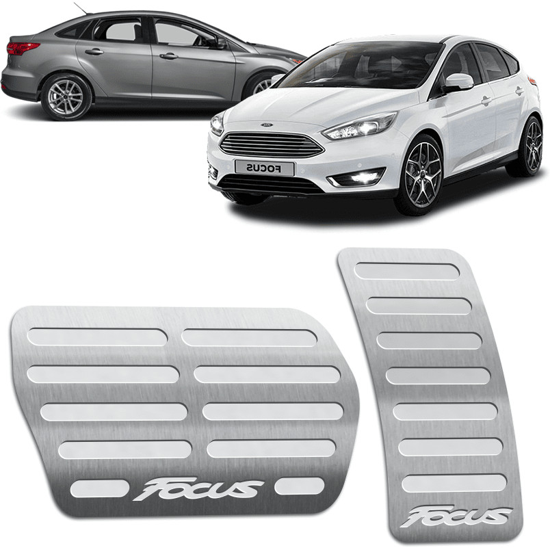 Pedaleira Focus 14/19 Automático Aço Inox - Não fura o pedal em Oferta na Shopee