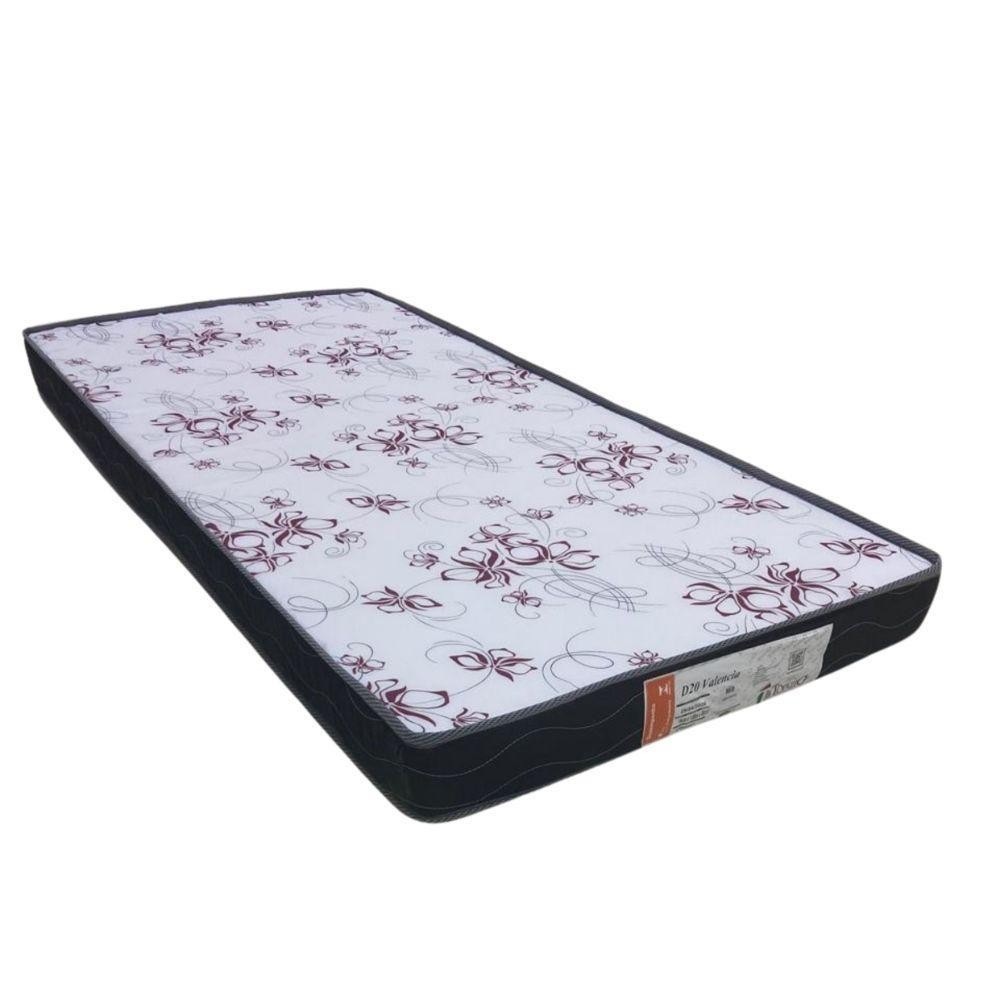 Colchão Solteiro (78x188) D20 Preto Valencia Topázio Colchões em Oferta na Shopee
