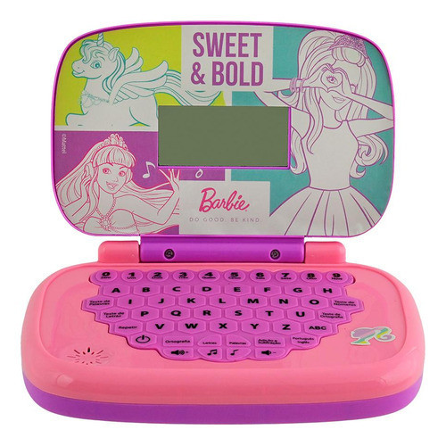 Laptop Infantil Educativo Bilíngue Candide Barbie em Oferta na Shopee