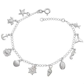 Pulseira elementos mar - prata 925