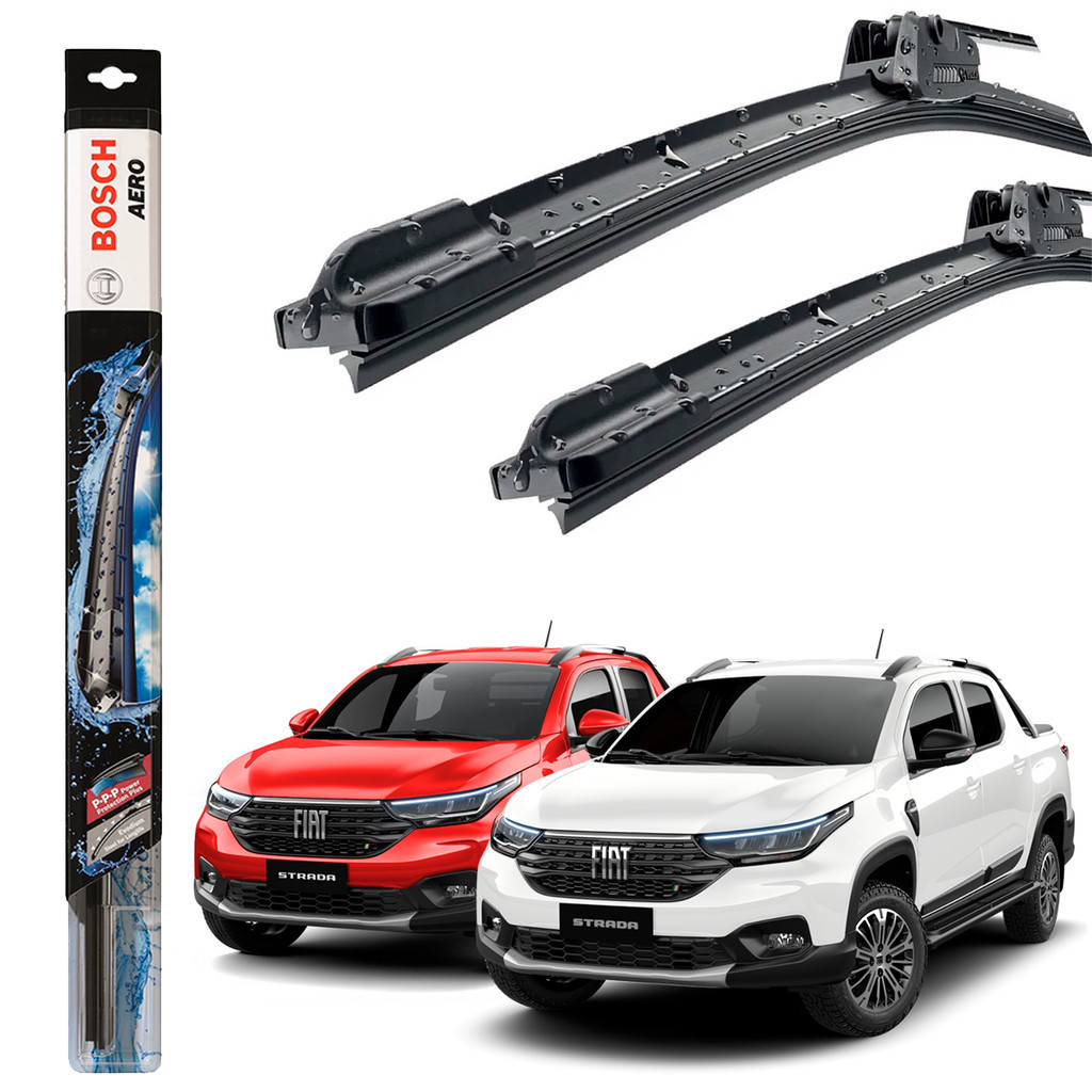 Par Palheta Limpador Para-brisa Strada 2020 2021 2022 2023 Palheta Original Bosch em Oferta na Shopee