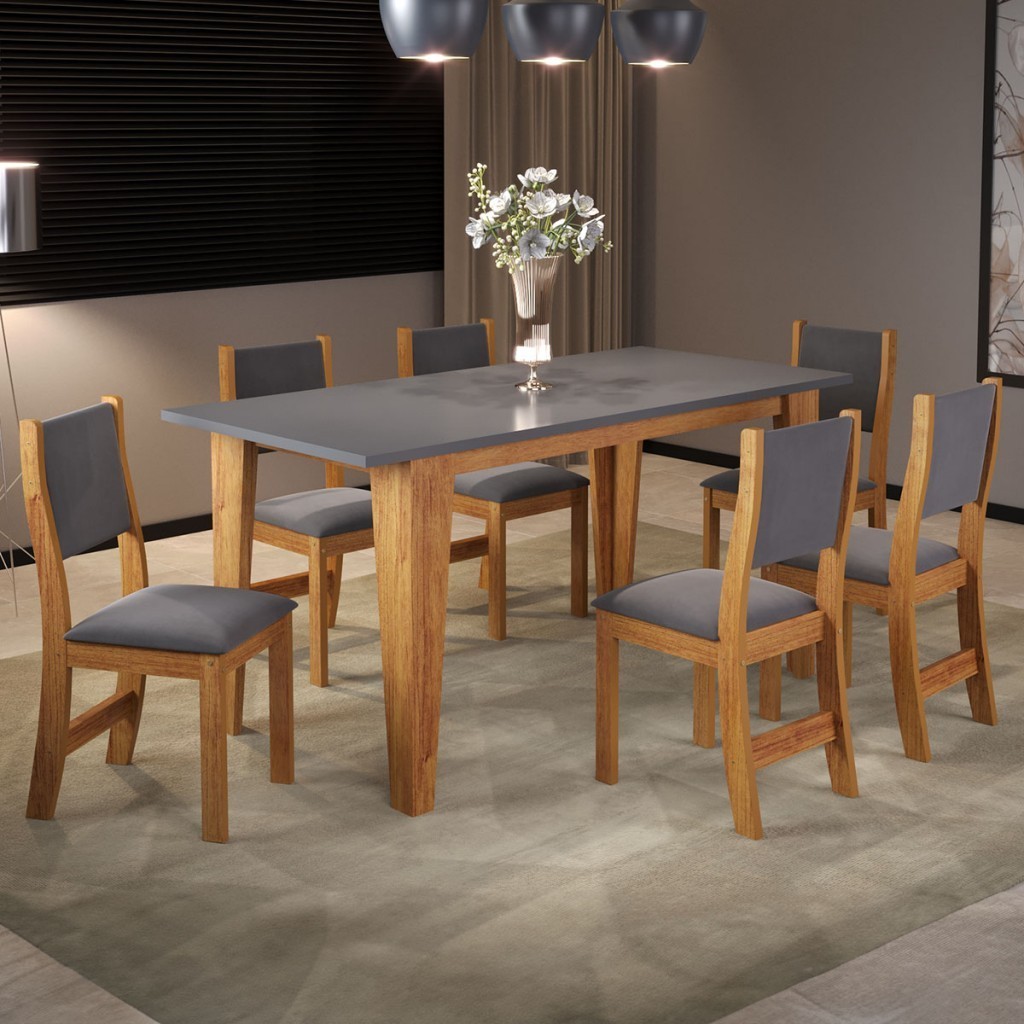 Mesa de Jantar 6 Lugares Virtus - Home & Living