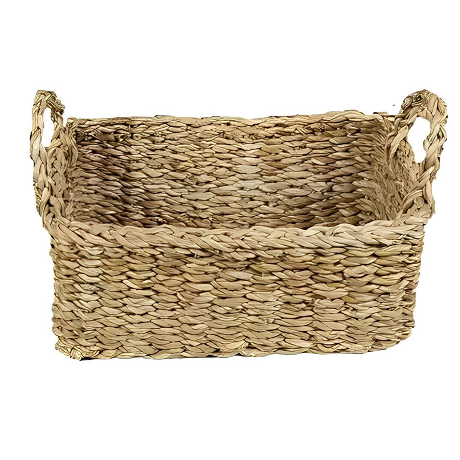 Cesta Decorativa Irai de Seagrass com Alça - 36x27x15cm - 1 unidade - Rizzo - Home & Living