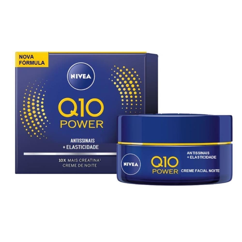 NIVEA Q10 POWER CREME ANTISSINAIS + ESLASTICIDADE NOTURNO COM 50G - Beauty