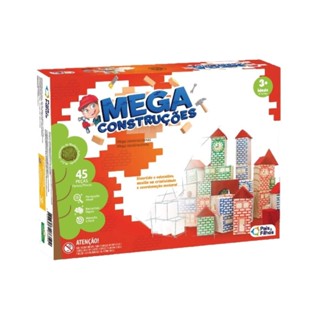Jogo Mega Construções 45 Peças Pais e Filhos - 7394-1 em Oferta na Shopee