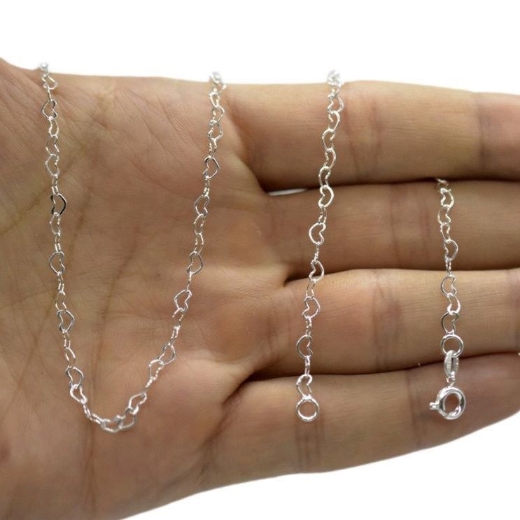 Gargantilha  Coração Choker Banhada Prata