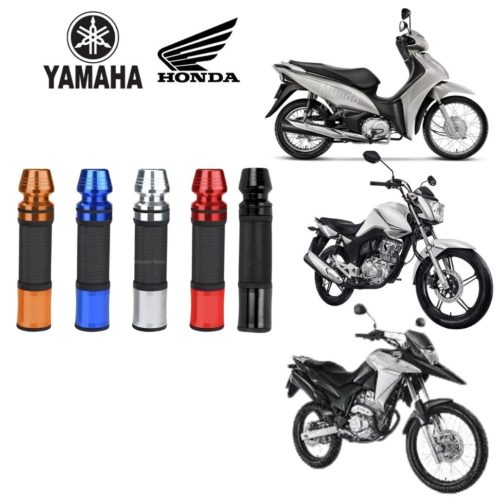Manopla Moto Punho Esportivo Peso Curto XJ6 Hornet Cbx Fazer cb 500 xt600 xt600 YBR Cg Titan