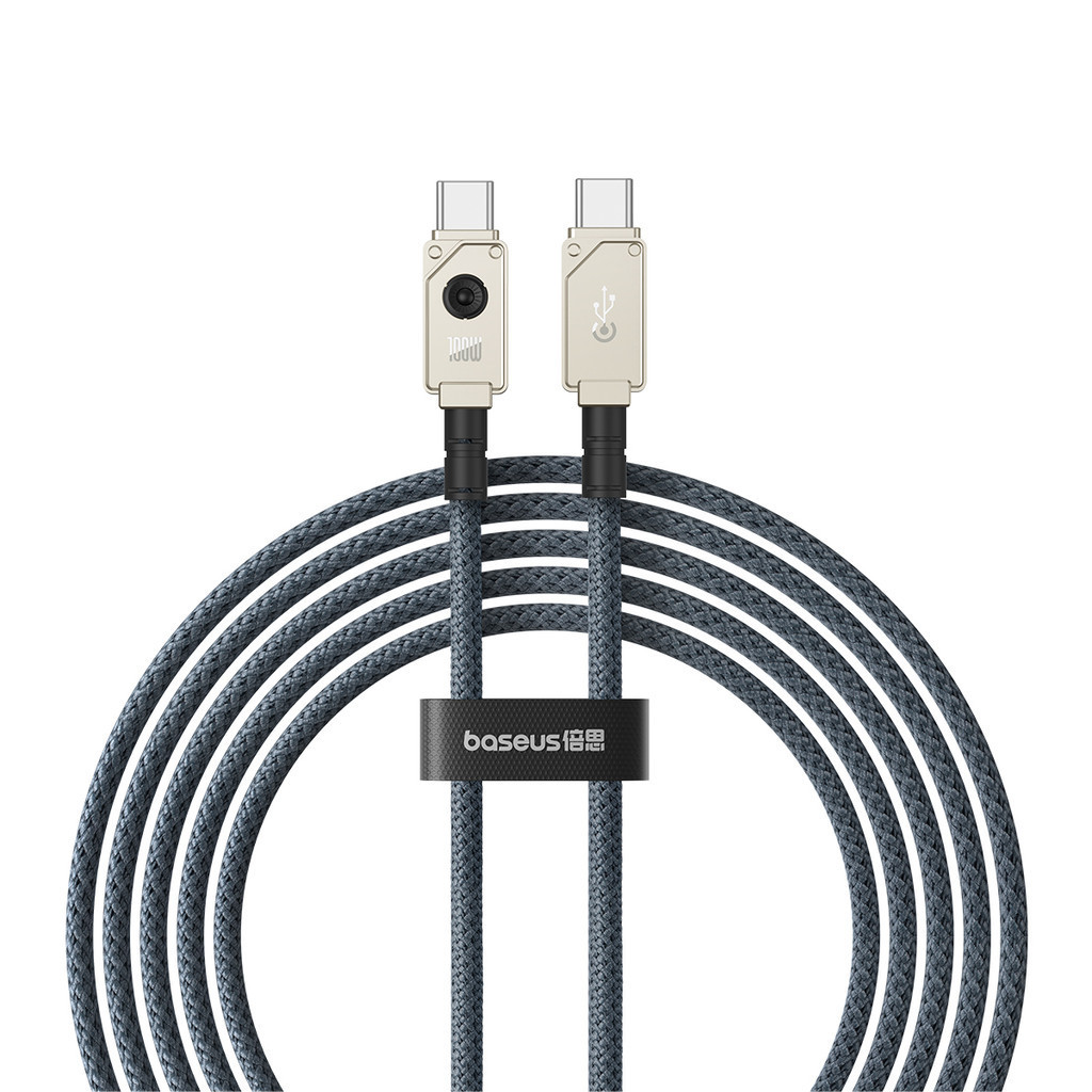 Baseus Cabo Turbo 100w USB-C x USB-C Super Unbreakable Series Fast Charging Resistente 2m iPhone 15 - Mobile & Gadgets