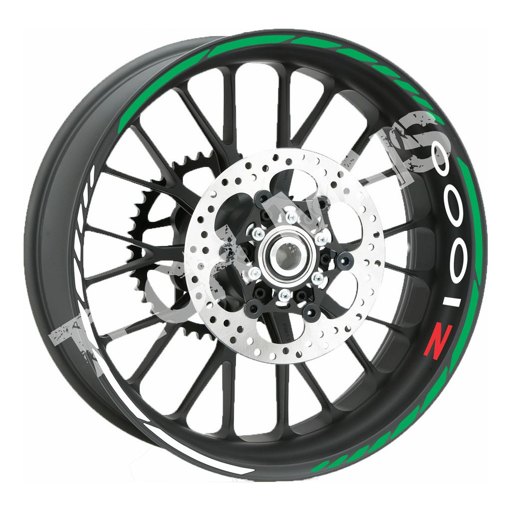 Adesivos De Rodas Refletivo Para Motos Kawasaki Z1000 Z 1000
