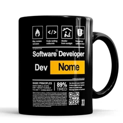 Caneca Software Developer Personalizado com Nome