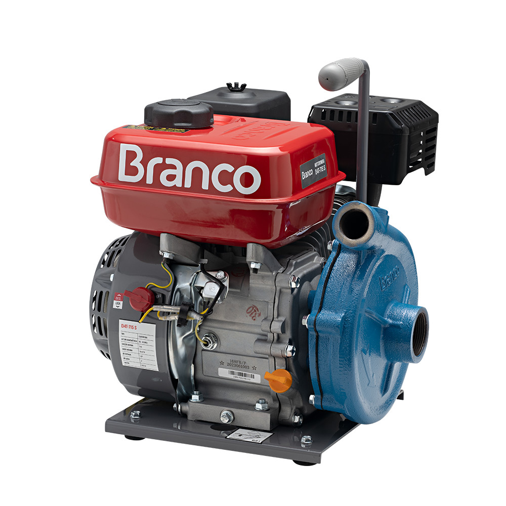 Motobomba a Gasolina Centrifuga Partida Manual B4T-715S 6,5CV 1,5X1Pol - Branco Motores