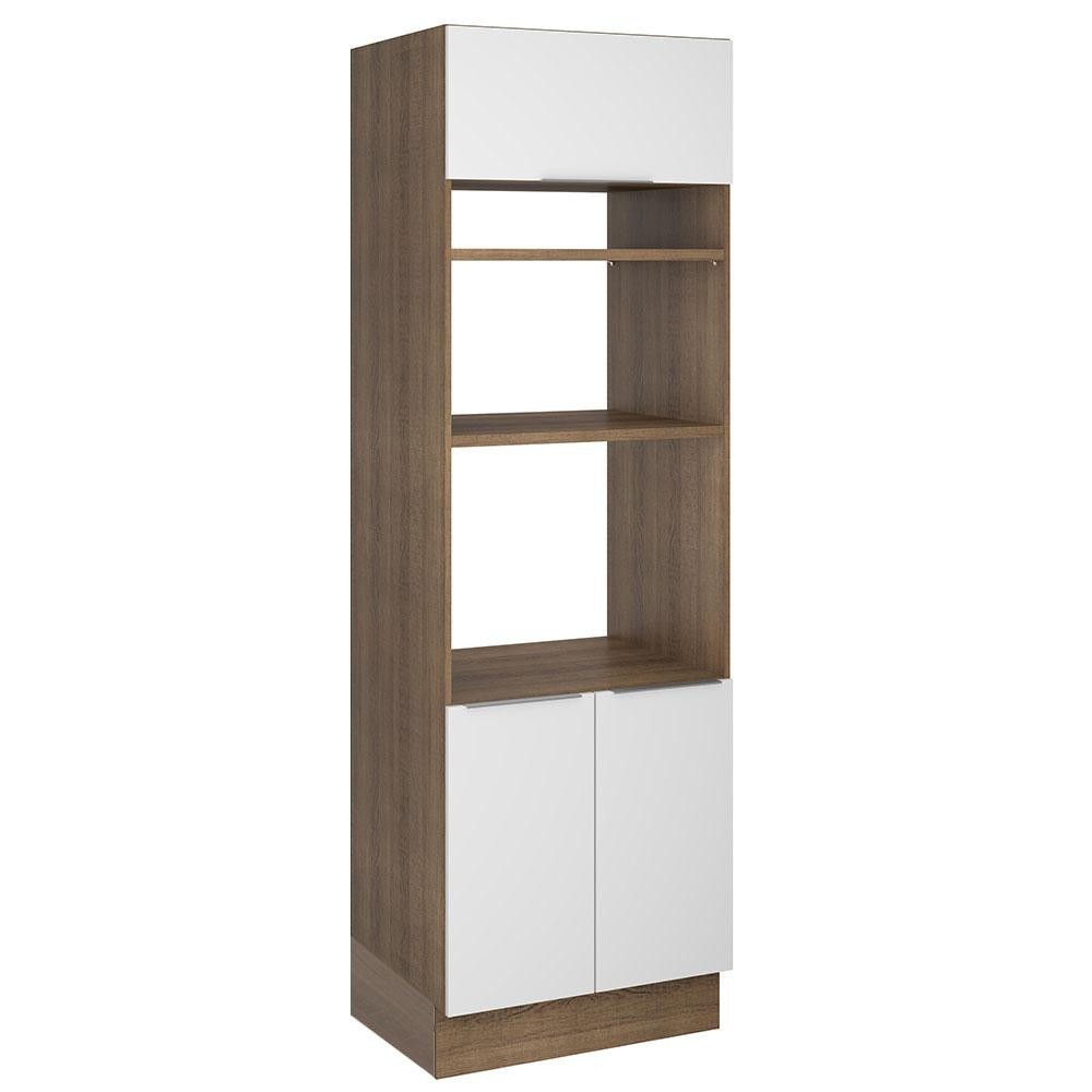 Torre Quente Madesa Stella 70 cm 3 Portas - Rustic/Branco - Home & Living