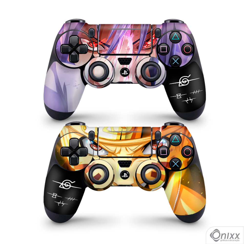 Skin PS4 JOYSTICKS Adesiva Naruto e Sasuke