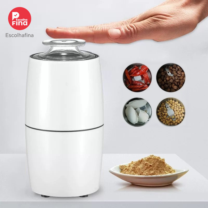 Moedor Elétrico de Café 220V para Grãos com Design Moderno e Fácil Limpeza