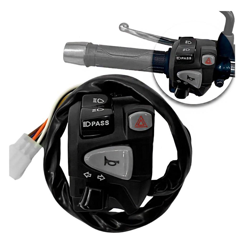Punho Chave Luz Fan 150 Titan 150 2004 2013 Fan 125 2009 2013 Pisca Alerta Lampejo Cb 650 Nc 750