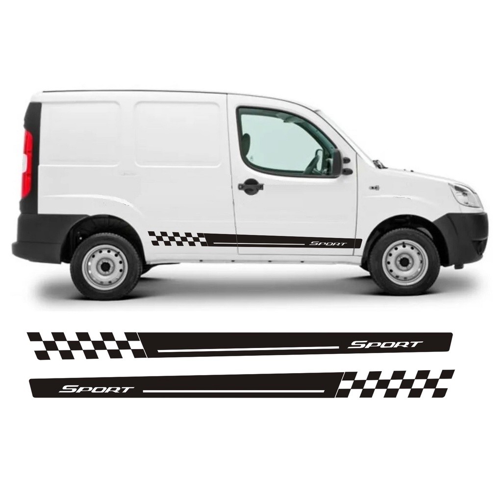 Adesivo Lateral Doblo Cargo Fd1 Fiat Doblò Faixa Adesiva Colante Fita Acessórios