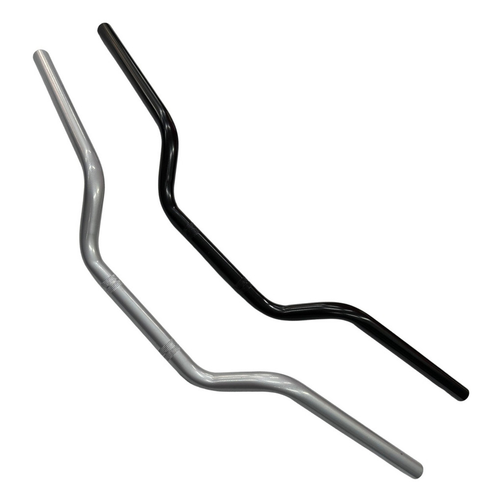 Guidão Nxr Bros125 Bros150 Cinza Preto Guidon Sem Peso