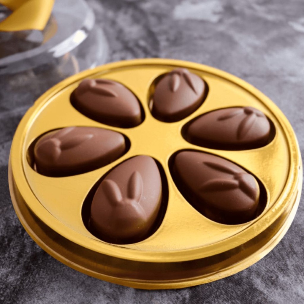 20 CAIXA P/ 6 BOMBONS GOURMET - DOURADO BWB 14360 BWB EMBALAGEM