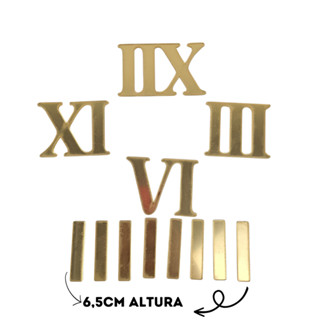 Kit Números Romanos para Relógio Dourado Grande em Oferta na Shopee