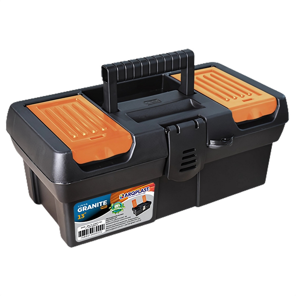 Maleta Ferramentas Multiuso com Alça e Trava Divisórias na Tampa em Oferta na Shopee