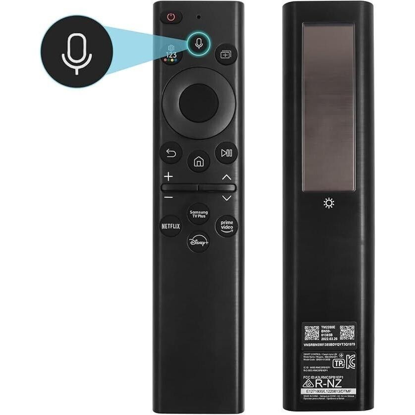 Para Samsung BN59-01385A Solar USB Recarregável Voz Remota Série QLED TV