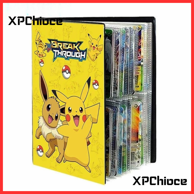 XP Chioce  Pokemon Cards Album Kid Gift 240PCS Álbum de Fotos Display Binder VMAX GX EX Anime Coleção Pasta 1RFU