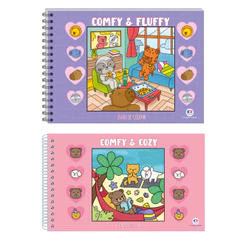 Kit Livros de Colorir - Comfy & cozy Fluffy