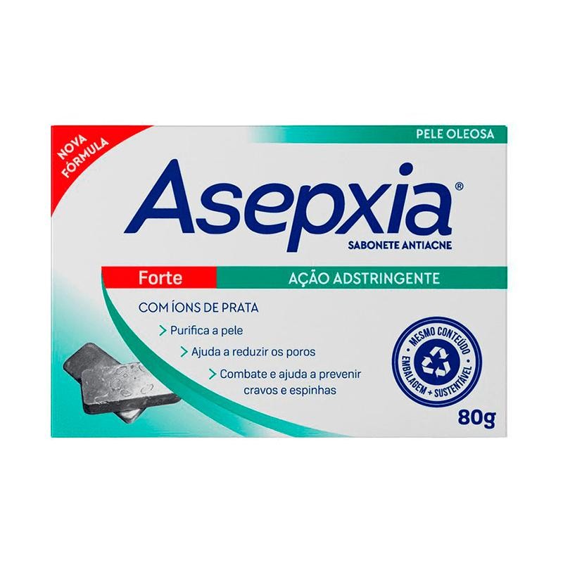 Sabonete em Barra Asepxia Forte Ação Adstringente 80g em Oferta na Shopee