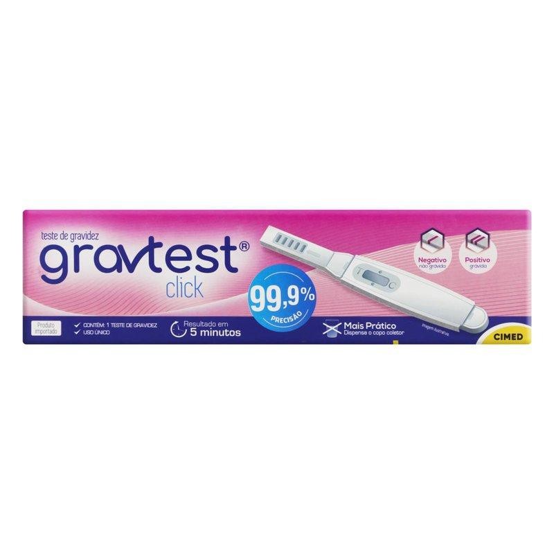 Teste de Gravidez Gravtest Click em Oferta na Shopee