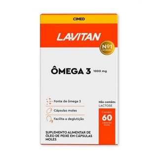 Suplemento Alimentar Lavitan Ômega 3 1000mg 60 Cápsulas Moles em Oferta na Shopee