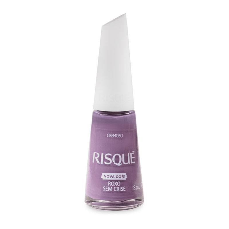 Esmalte Cremoso Risqué Roxo Sem Crise 8ml em Oferta na Shopee