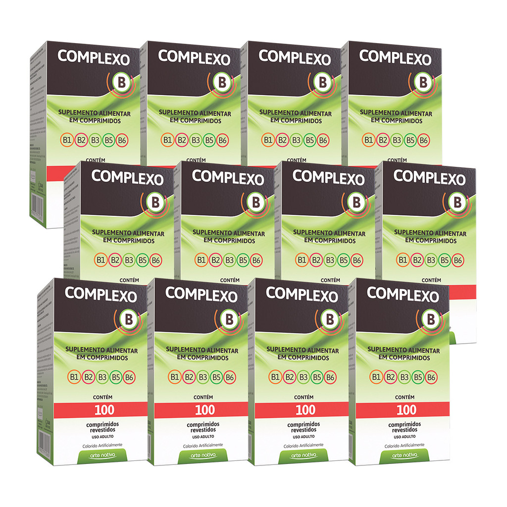 Kit 12 und Complexo B 100 Cpr Arte Nativa em Oferta na Shopee