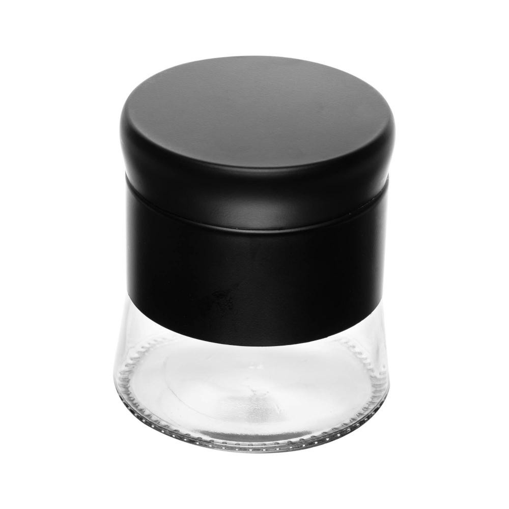 Porta Mantimento Versatile Wolff 400ml Preto Vidro