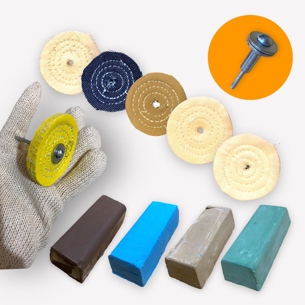 Kit 29 Plus Micro Retifica Polir Restaurar Dremel Inox Alumínio Latão peças pequenas riscadas