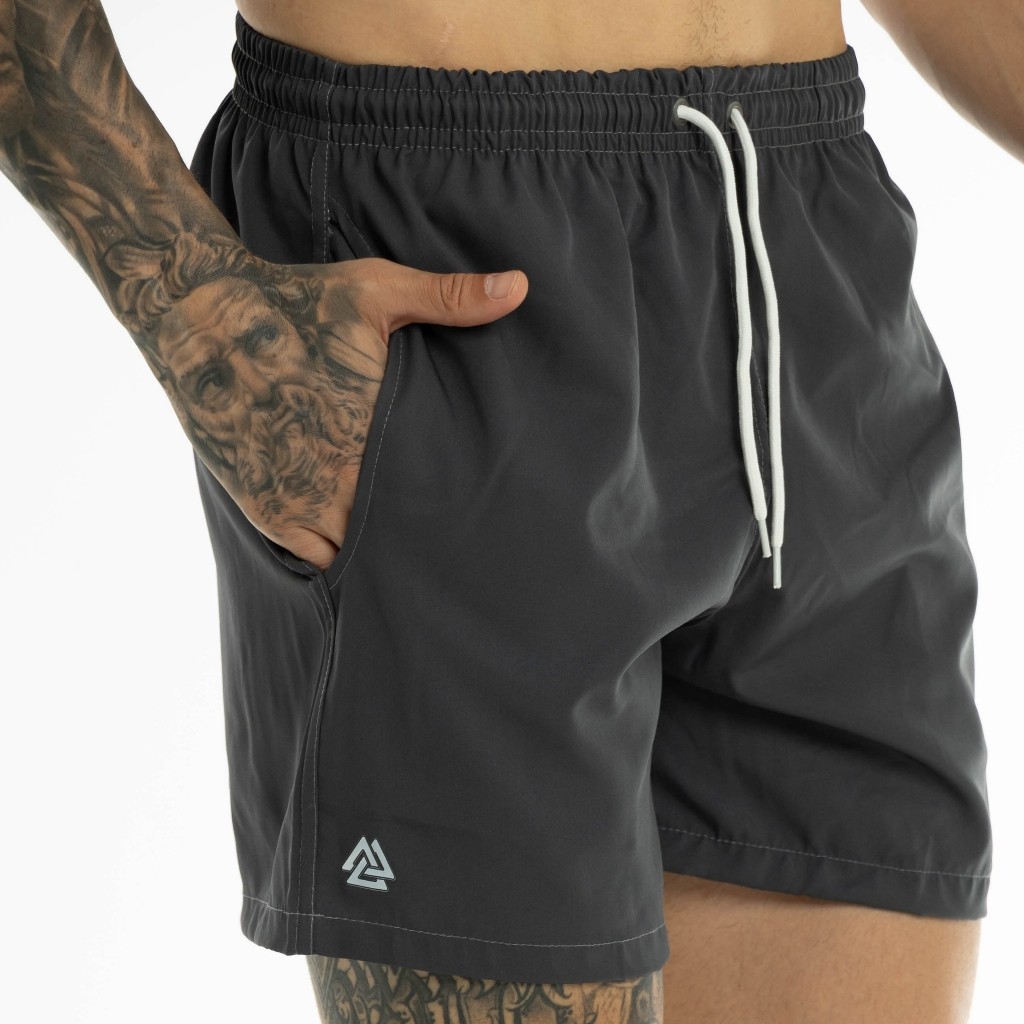 Short Praia Masculino Tactel Seca Rápido Mauricinho Diversas Cores Verão 2025 Com Elastano Cordão de Ajuste