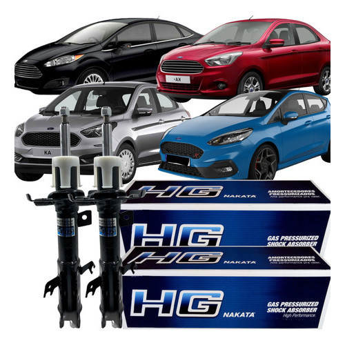 Par Amortecedor Dianteiro Original Nakata Ka Sedan Hatch New Fiesta Sedan New Fiesta - Spare Parts and Accessories for Vehicles