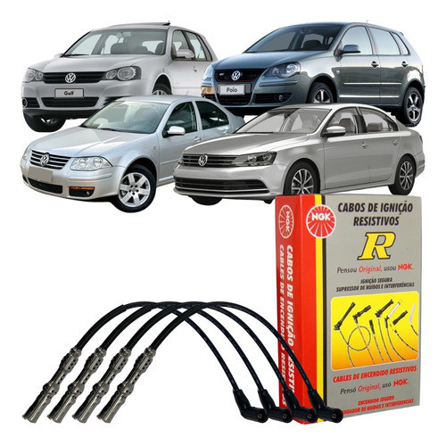 Cabo Vela Original NGK Original Golf Jetta Bora Polo em Oferta na Shopee