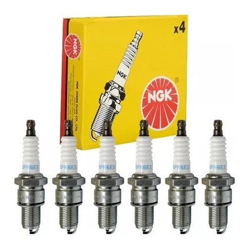 Jogo Vela Ignição Ngk Gm Opala Caravan Brasinca A10 A20 - Spare Parts and Accessories for Vehicles