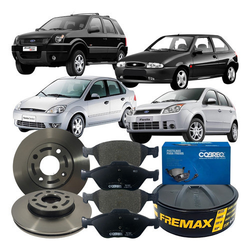 Jogo Disco Pastilha Freio Dianteira Ford Fiesta Ecosport em Oferta na Shopee