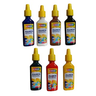 Tinta Nankin Profissional 20ml Acrilex - Kit com 7 cores em Oferta na Shopee