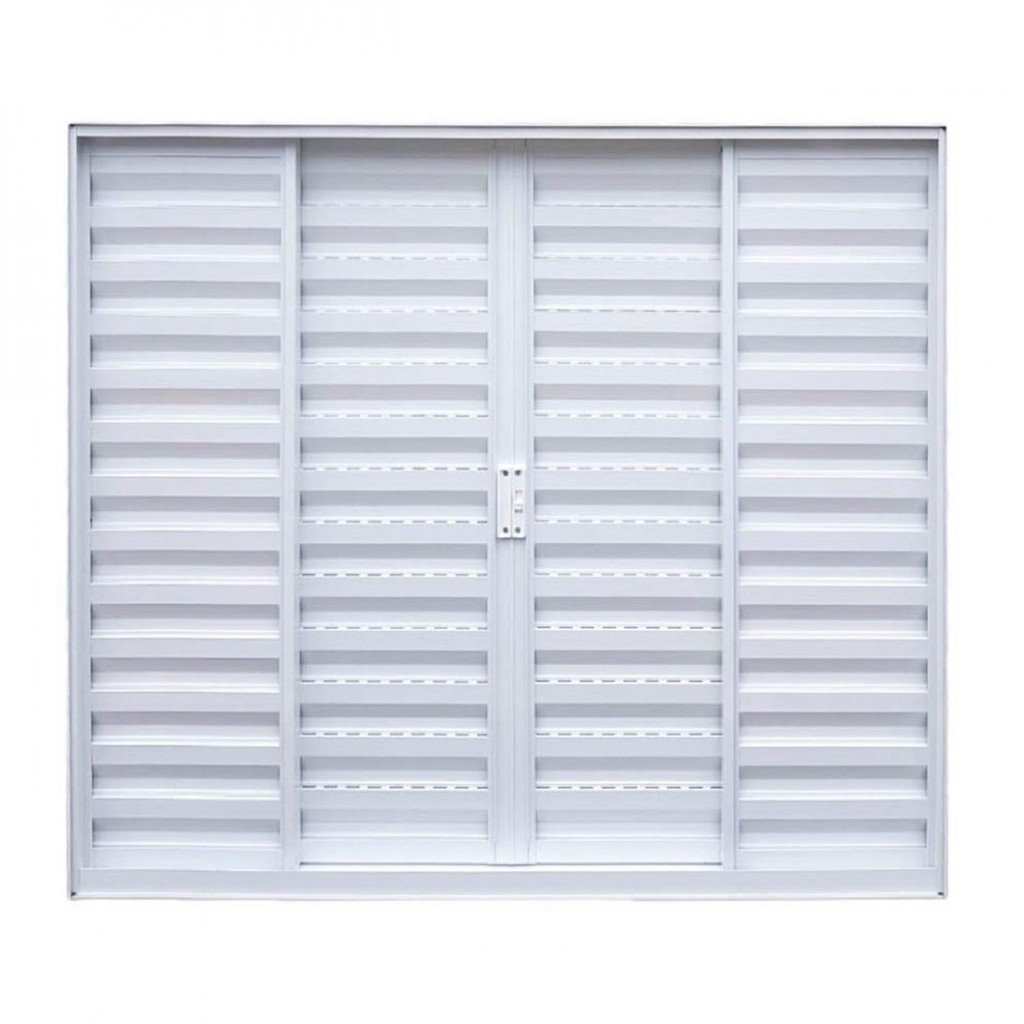 Janela de Alumínio Veneziana de Correr 100x120cm 4 Folhas sem Vidro Soft Plus Mgm 100cm x 120cm em Oferta na Shopee