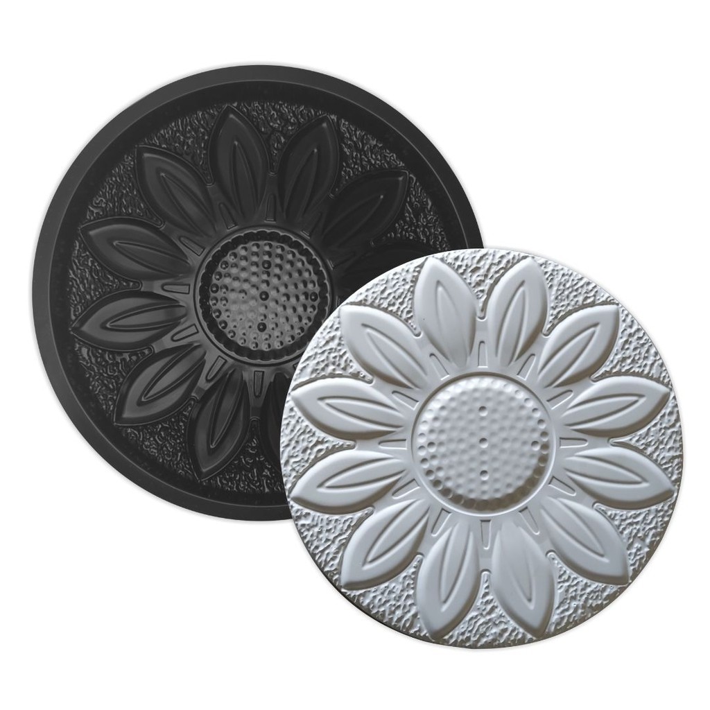 Forma Para Fabricar Pisante Formato Flor Girassol Jardim