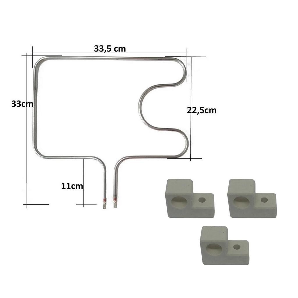Resistência + porcelana forno fischer fit 127v 1000w